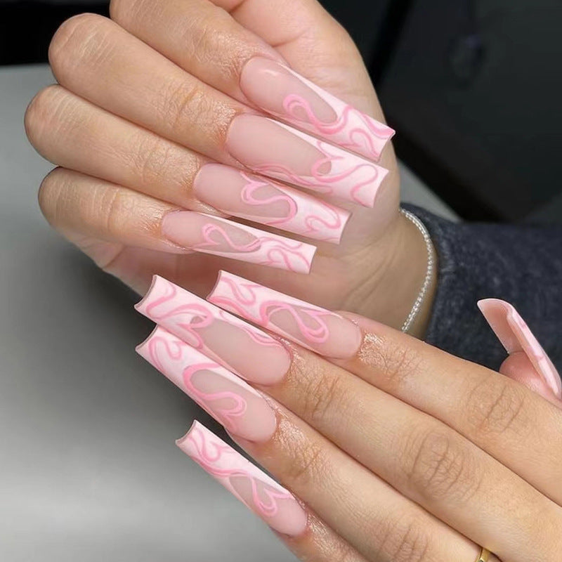 Heart Stripe Nail Set